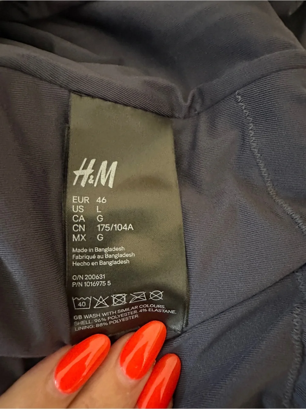 H&M Black One-Shoulder Ribbed Women's Swimsuit